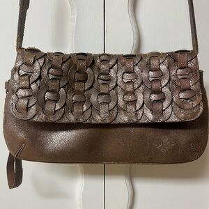 Patricia Nash Chic Brown Leather Shoulder Bag
